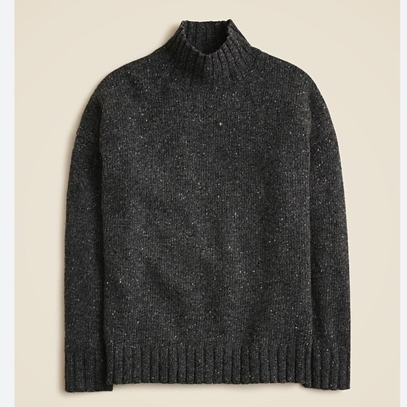 J crew Relaxed turtleneck sweater in donegal wool blend - Picture 1 of 5
